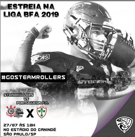 Corinthians Steamrollers conhece seus primeiros jogos na temporada 2020