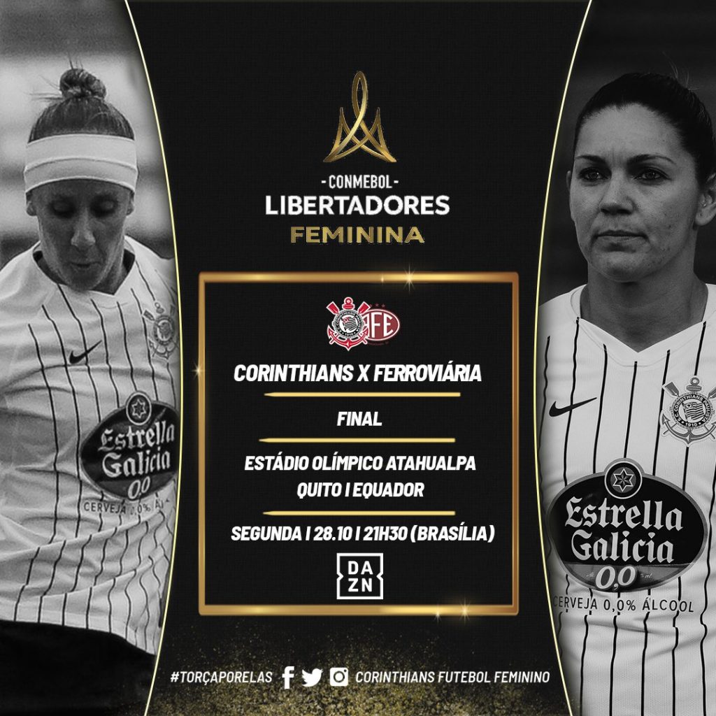 É hoje a grande final da Libertadores Feminina Central do Timão