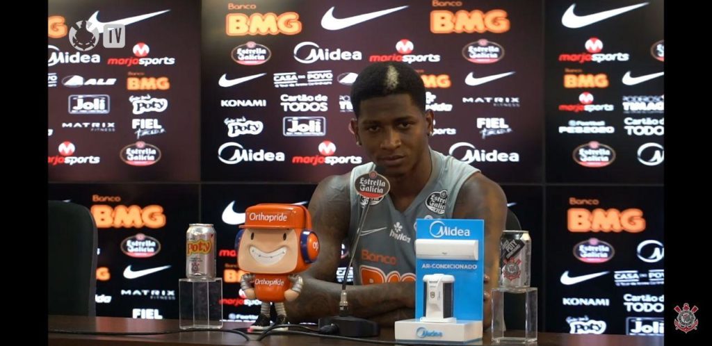 Yony González do Corinthians em entrevista sobre o coronavírus 