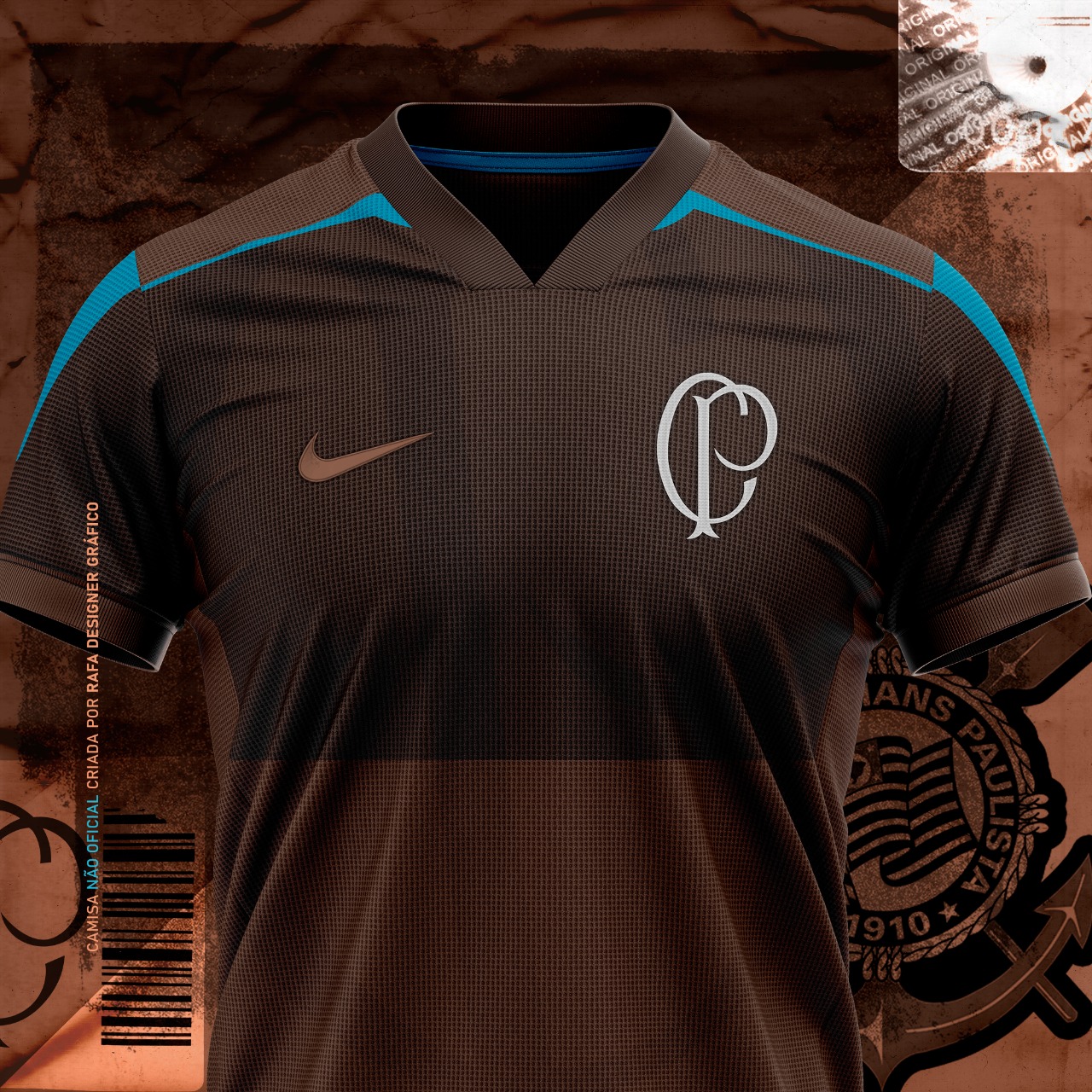 Camisa do Corinthians desenhada por designer bomba na