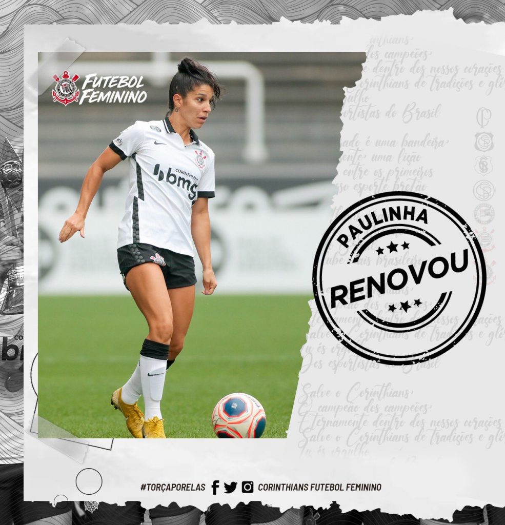 Corinthians Feminino Confirma Renovação De Contrato Da Lateral Direita Paulinha Central Do 