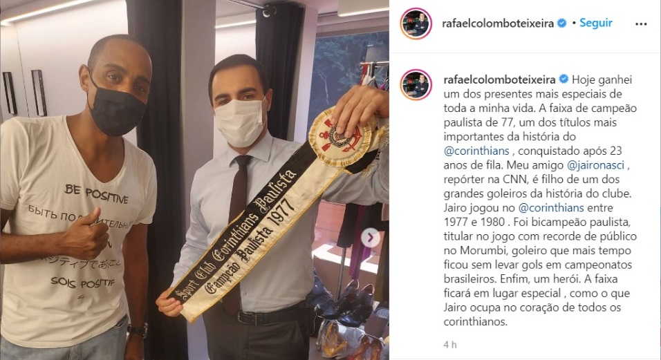 Reprodução Instagram Rafael Colombo
