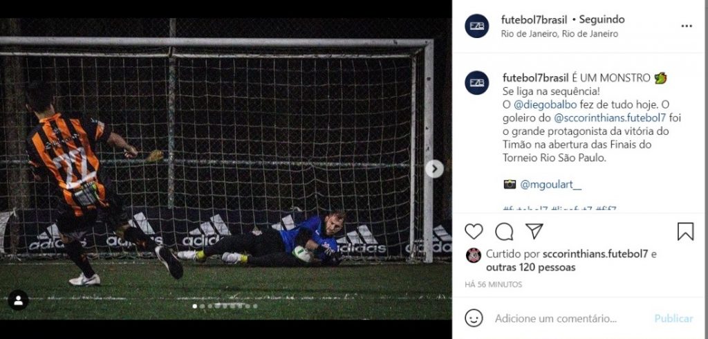 Reprodução Instagram Futebol 7 Brasil /Corinthians F7