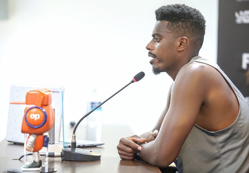 Jemerson em entrevista coletiva no CT Joaquim Grava - Foto Rodrigo Coca Ag. Corinthians
