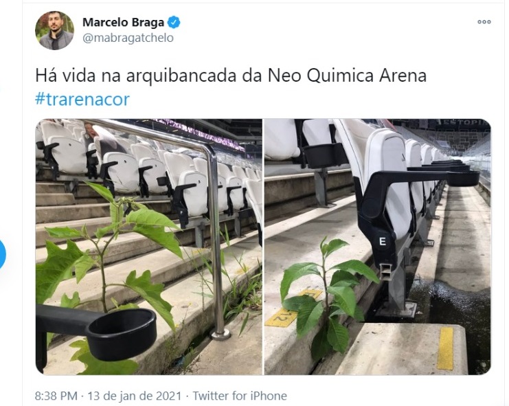 Reprodução Twitter Marcelo Braga