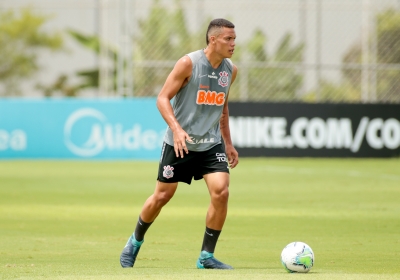 Foto: Rodrigo Coca / Agência Corinthians -  Mandaca treinando no CT após a integração dos nove atletas da base ao profissional 