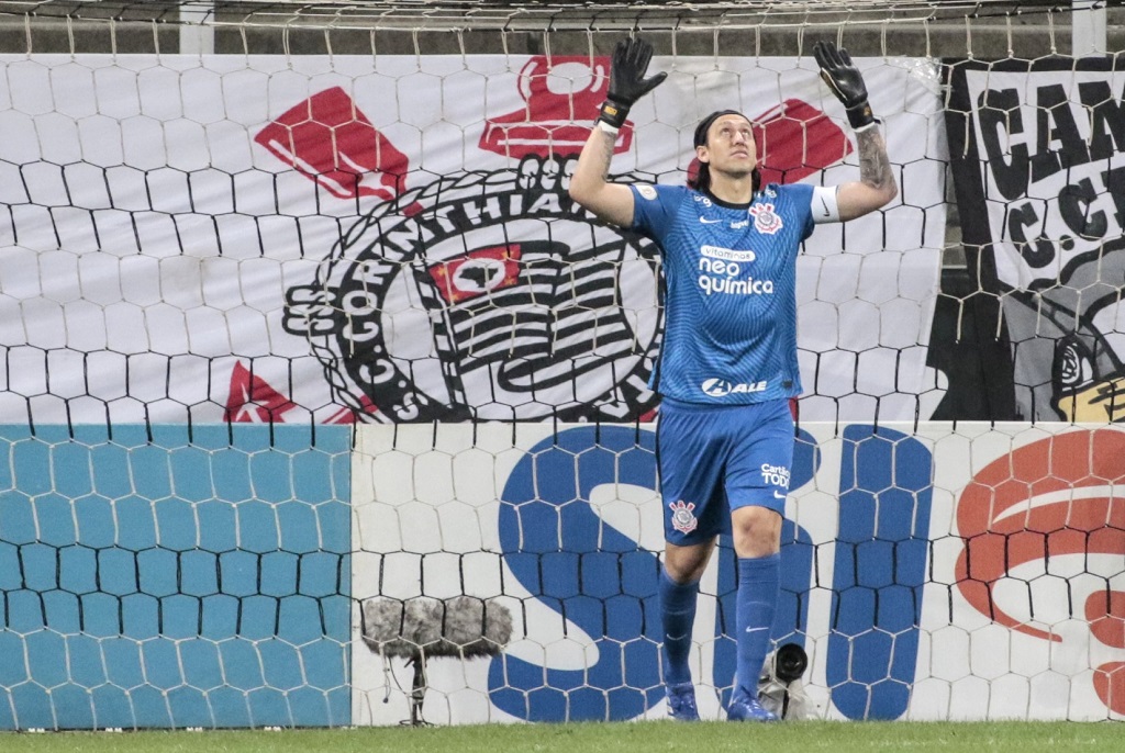 Cássio, ao fim da partida Corinthians 2x1 Ceará. Foto: Rodrigo Coca Ag. Corinthians