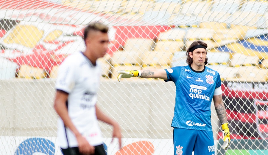 Jogadores importantes, como o meia Cantillo e o goleiro Cássio, seguem pendurados no Corinthians (Foto: Rodrigo Coca/Ag. Corinthians)