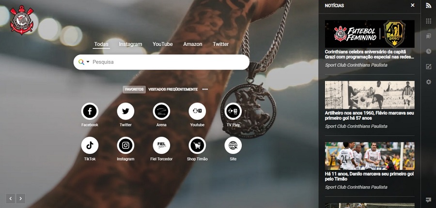 New Tab Corinthians - Foto Reprodução