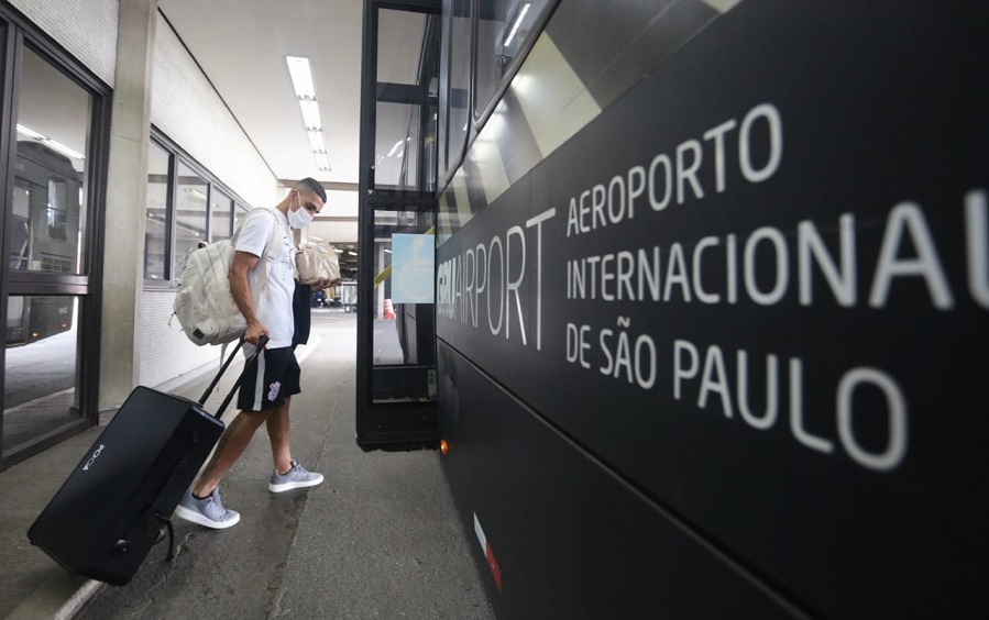 Corinthians embarca para Salgueiro/PE. Foto Rodrigo Coca Ag. Corinthians