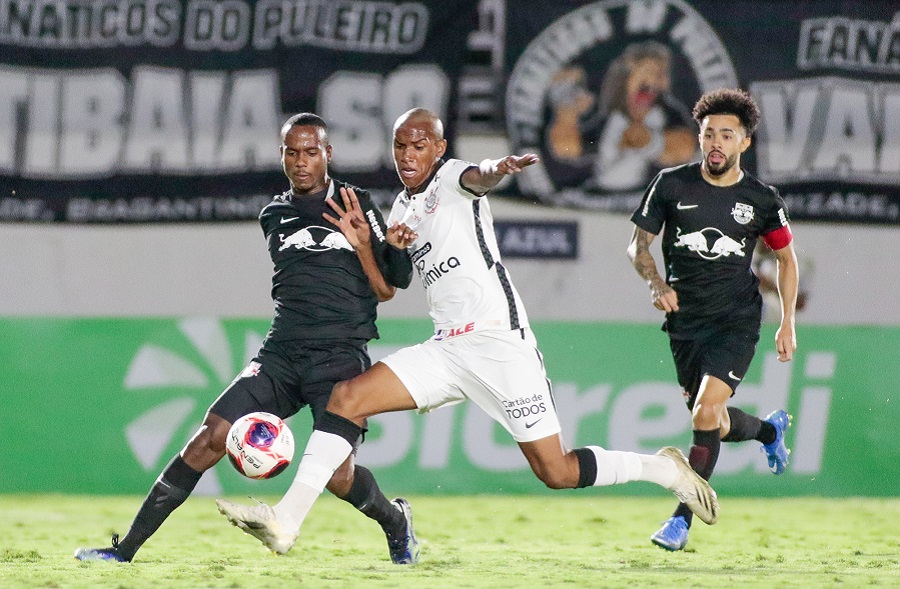Cauê em atuação na partida deste domingo pelo Campeonato Paulista - Foto Rodrigo Coca / Agência Corinthians