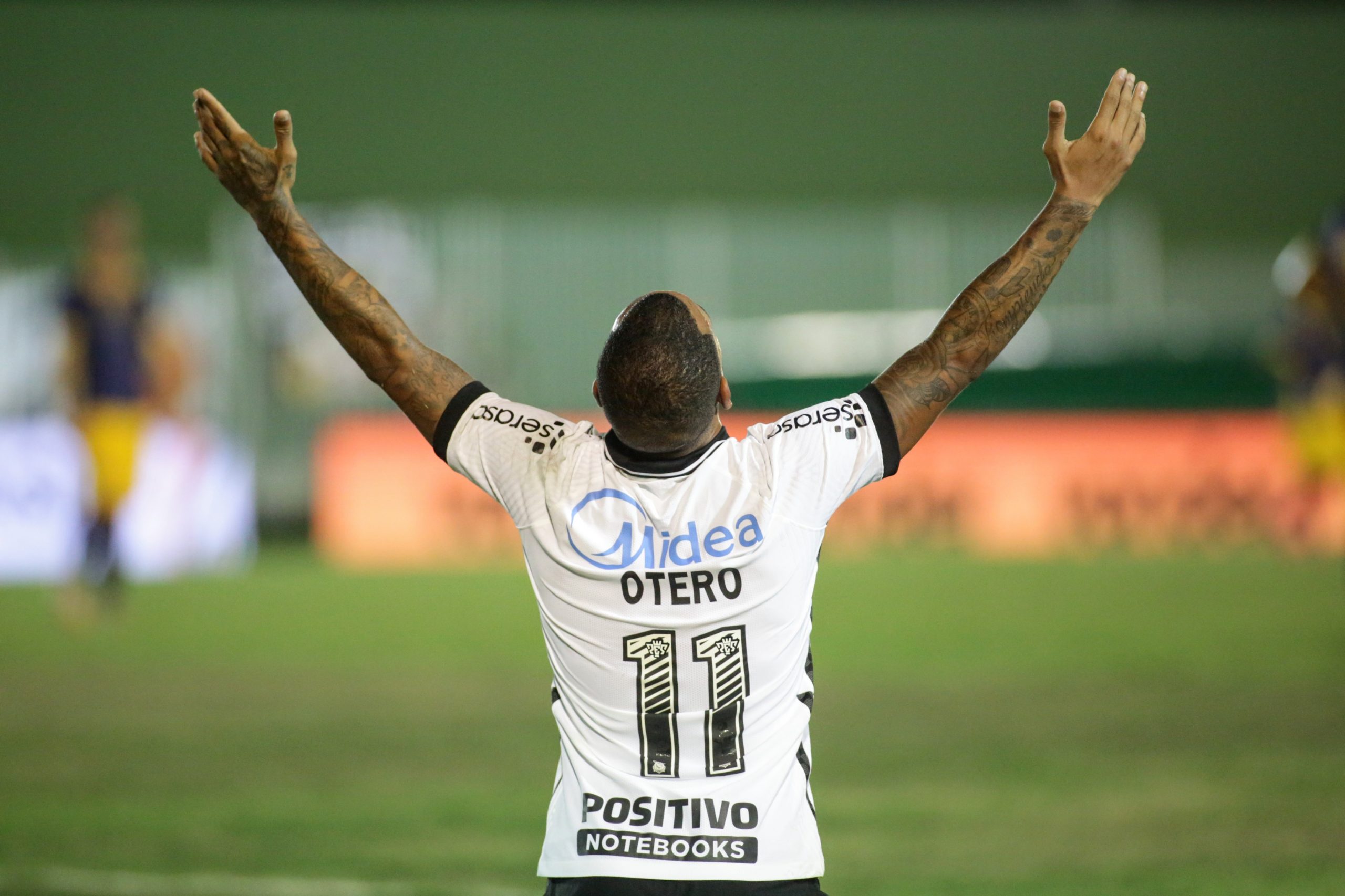 Otero comemora gol sobre o Retrô. Foto: Rodrigo Coca/ Agência Corinthians