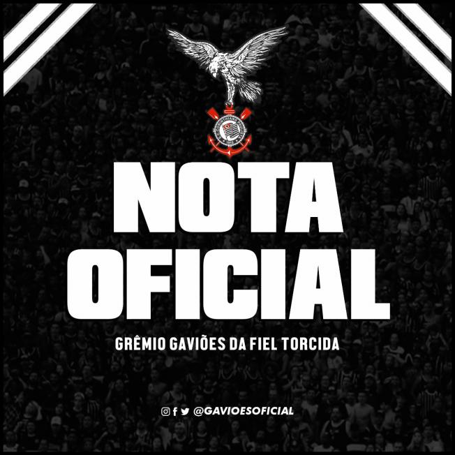 gavioes nota oficial