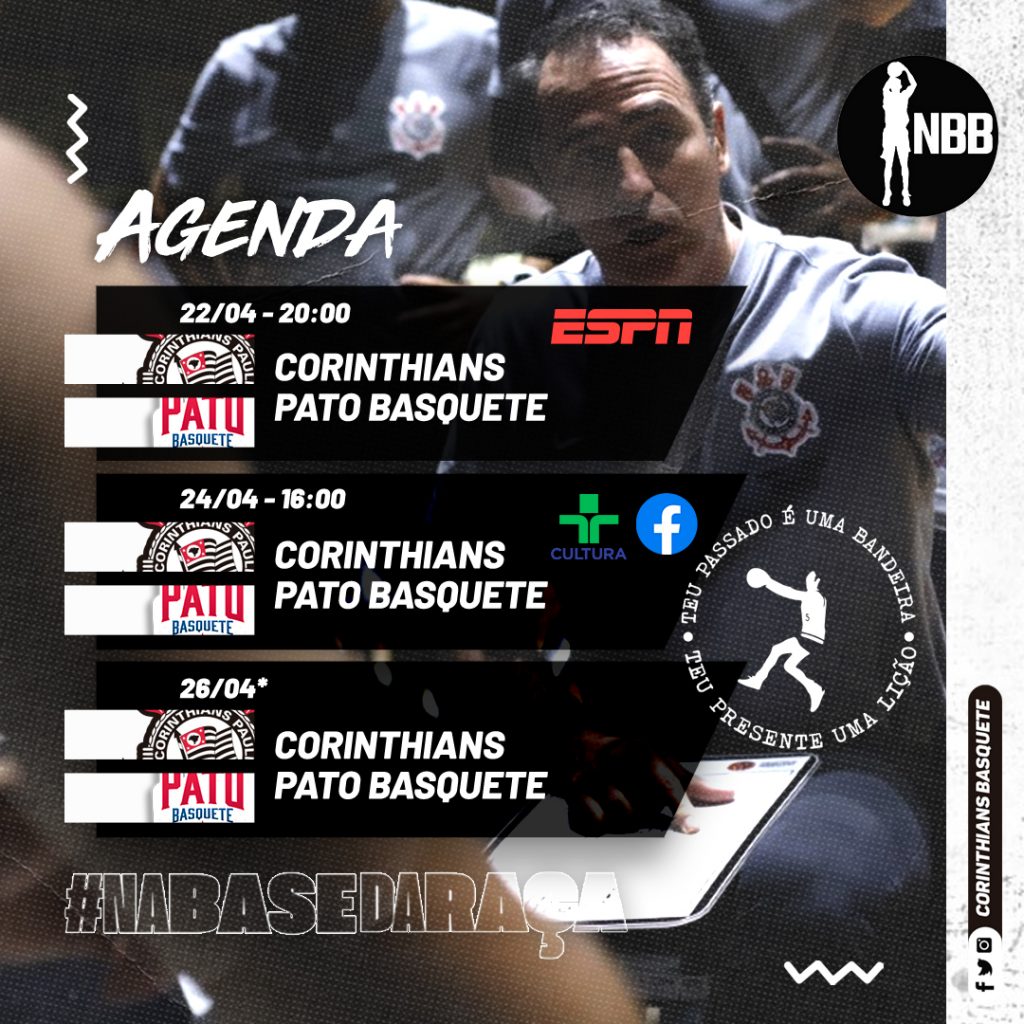 Corinthians recebe o Pato Basquete em partida do NBB com transmissão do Meu  Timão; saiba tudo