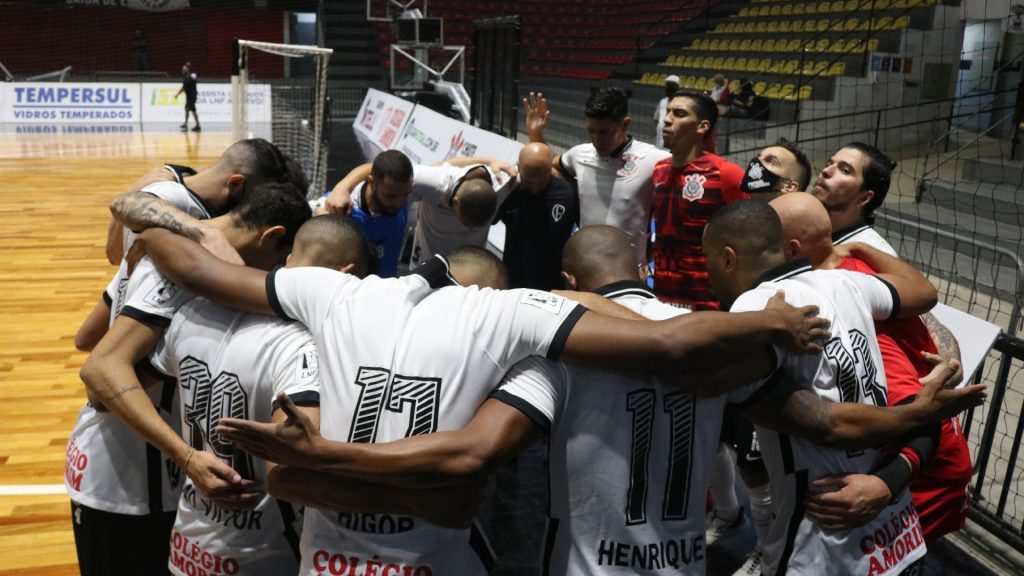 Corinthians empata com Umuarama na estreia da Liga Nacional de Futsal.(Foto: Agência Corinthians) 