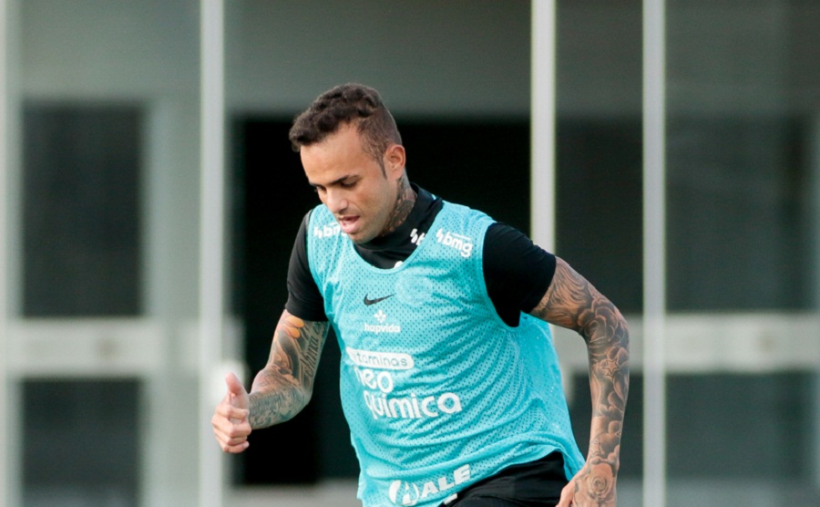 Luan em treino no CT Joaquim Grava. Foto Rodrigo Coca AgCorinthians