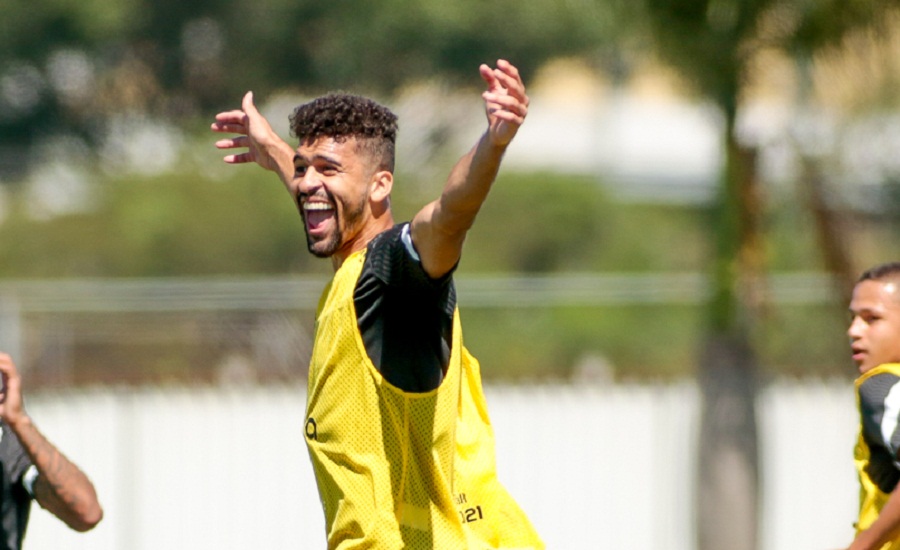 Cria da base, Léo Santos está recuperado das lesões e vem treinando com o restante do elenco. Foto Rodrigo Coca Agência Corinthians
