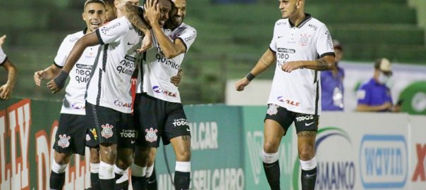 Cauê comemora gol marcado contra o Guarani. Foto Rodrigo Coca Ag Corinthians