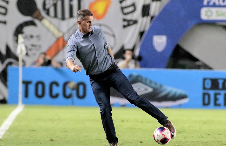 Vagner Mancini na Vila Belmiro em Santos 0 x 2 Corinthians. Foto RodrigoCoca/AgCorinthians