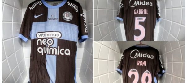 Pela segunda vez desde o lançamento, o Corinthians usará a camisa 3 no Clássico Alvinegro. Fotos Rodrigo Coca Ag Corinthians