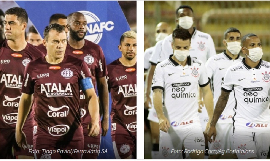 Foto montagem CdT - Ferroviária x Corinthians