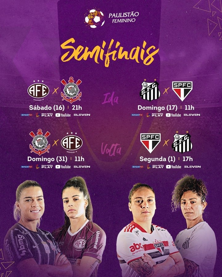 Corinthians conhece datas e horários dos jogos da semifinal da Copa Paulista  Feminina