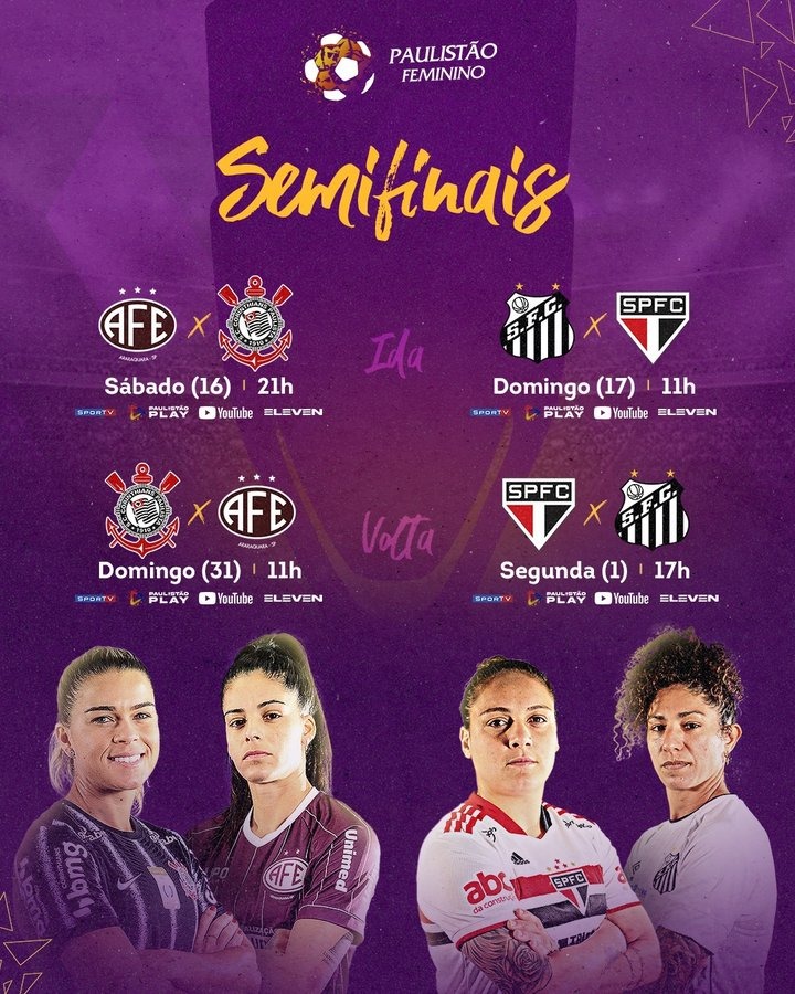 FPF confirma datas e locais das finais do Paulistão Feminino entre  Corinthians e São Paulo