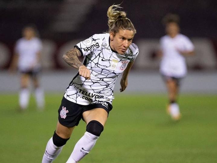 Cacau of Corinthians during the campeonato Brasileiro Feminino