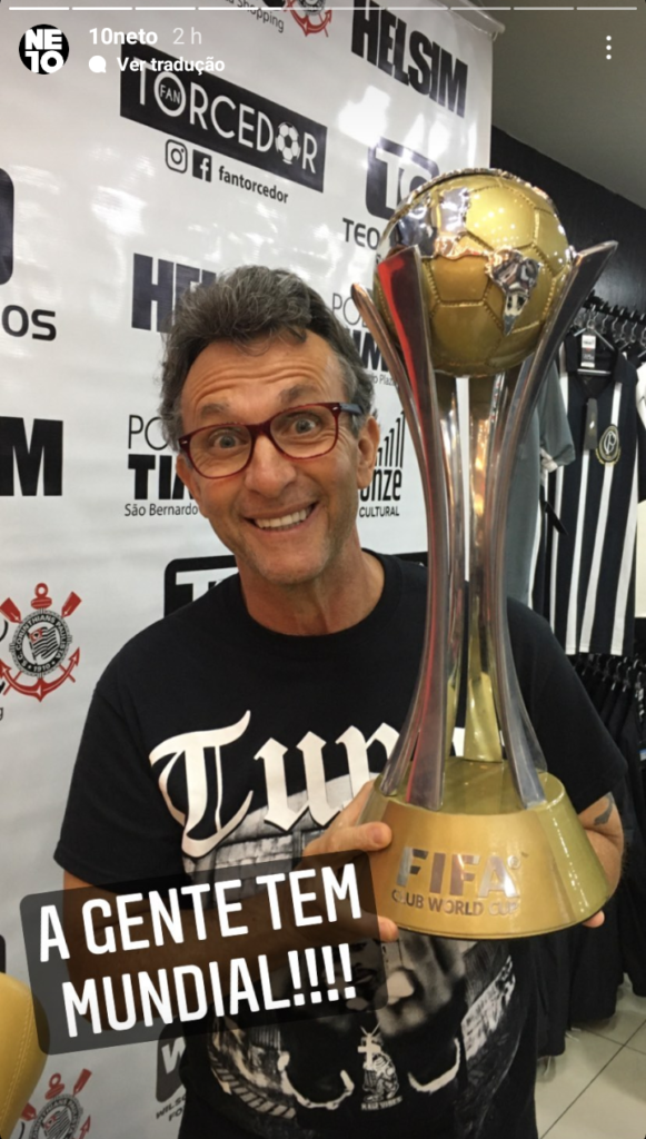 Goleiro do Corinthians provoca Palmeiras em música: 'Não tem Mundial