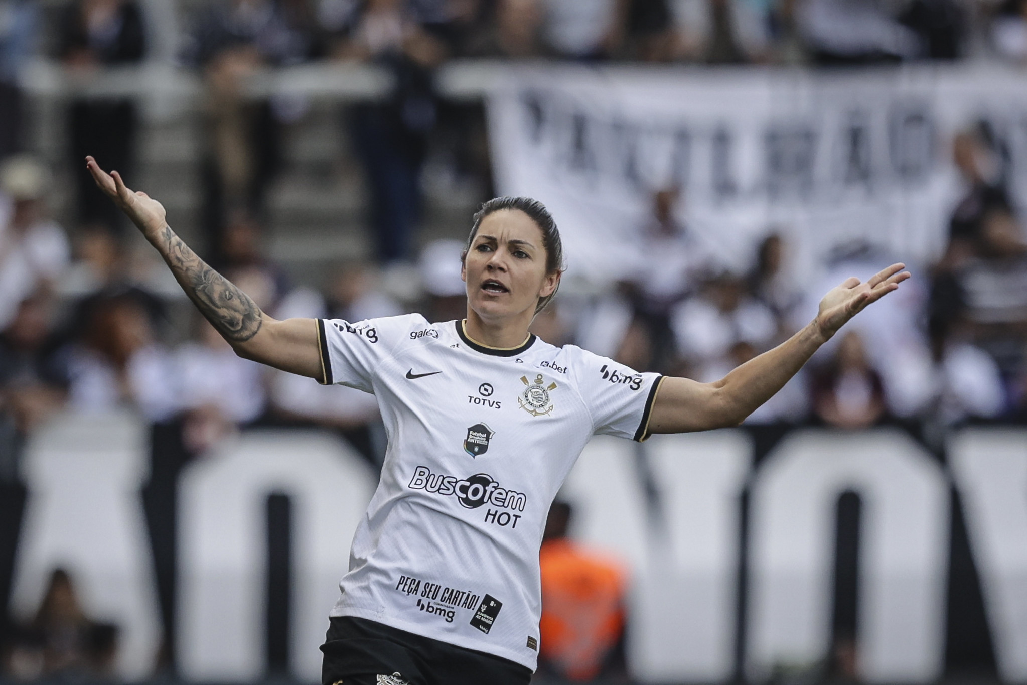 Gabi Zanotti (#10 Corinthians) during the Campeonato Paulista Feminino  football match between Sao Jose EC and Cotrinthians that took place at the  Estadio Martins Pereira. (6257) Credit: SPP Sport Press Photo. /Alamy