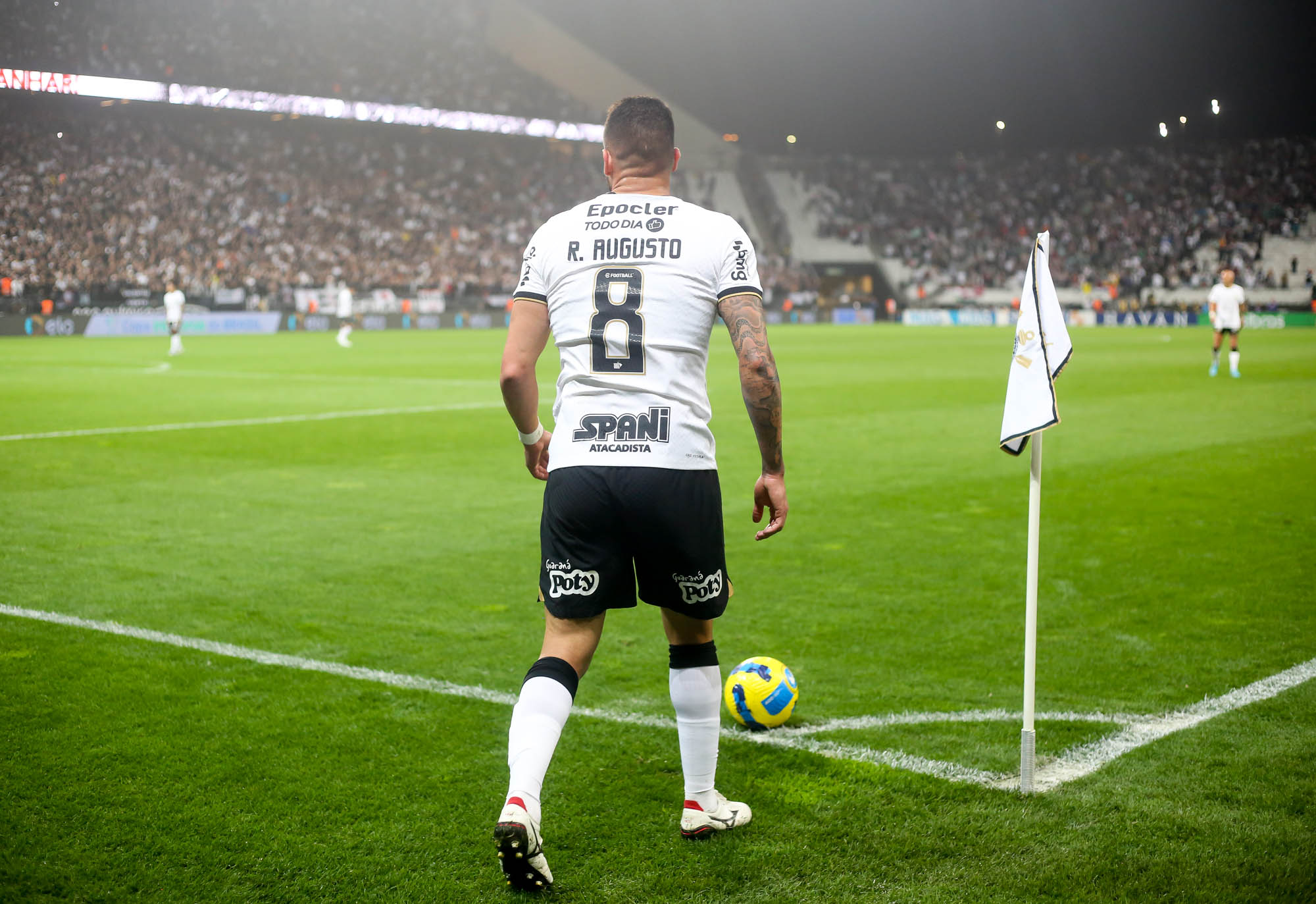 Camisa Corinthians – Renato Augusto – Paulistão 2023 – Santos x Corinthians  – Usado e Autografado Pelo Craque – Play For a Cause