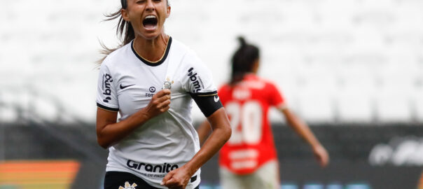 SP - Sao Paulo - 09/02/2023 - SUPERCOPA DO BRASIL FEMININA 2023,  CORINTHIANS X INTERNACIONAL - Diany Corinthians player celebrates his goal  during a match against Internacional at Arena Corinthians stadium for