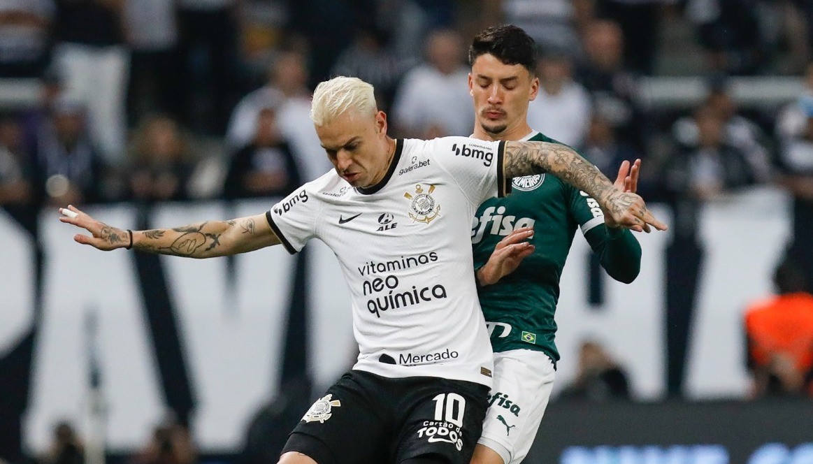 SP - Sao Paulo - 09/02/2023 - SUPERCOPA DO BRASIL FEMININA 2023,  CORINTHIANS X INTERNACIONAL - Diany Corinthians player celebrates his goal  during a match against Internacional at Arena Corinthians stadium for