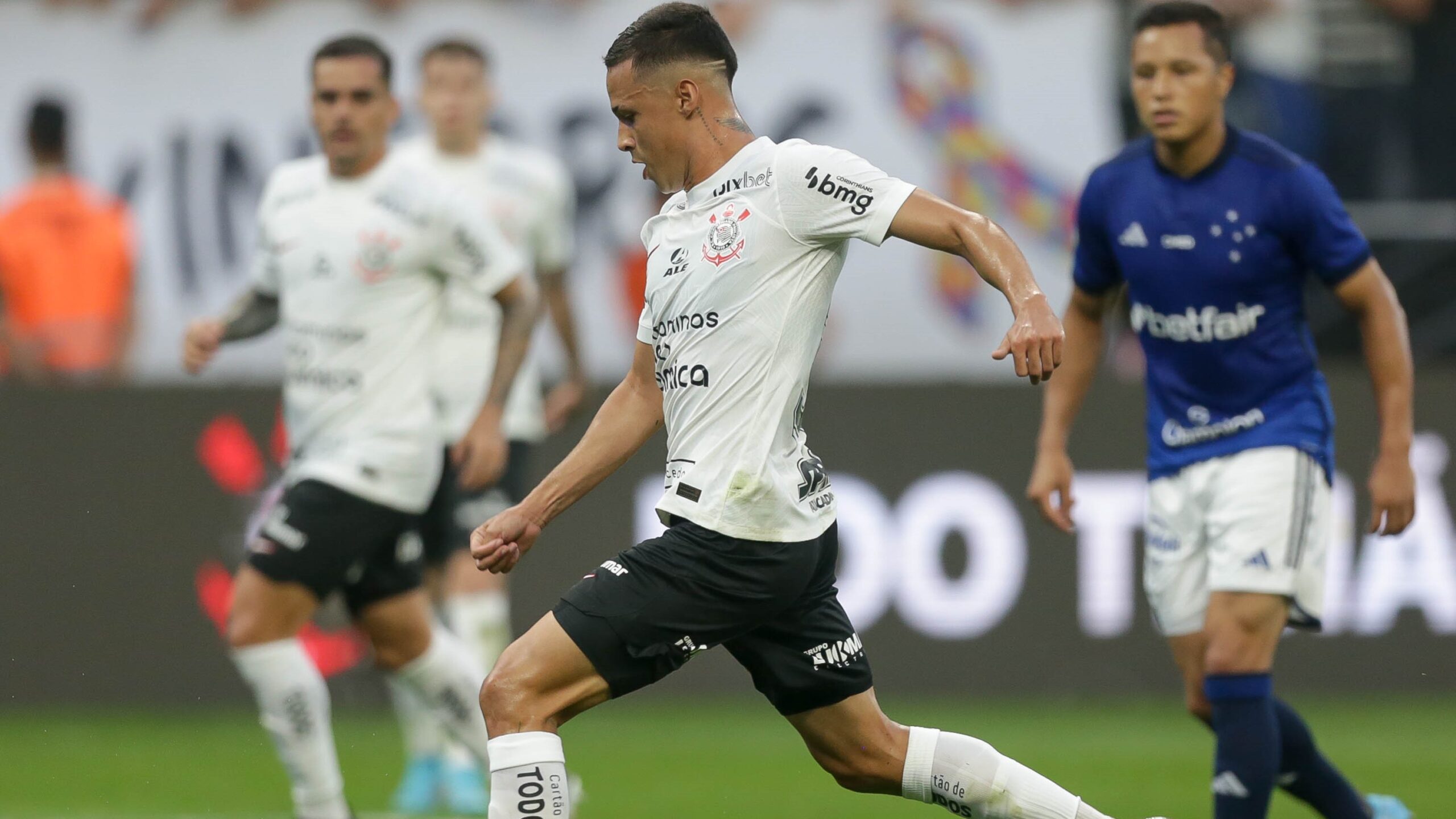 Fortaleza team posed during the game between Corinthians and