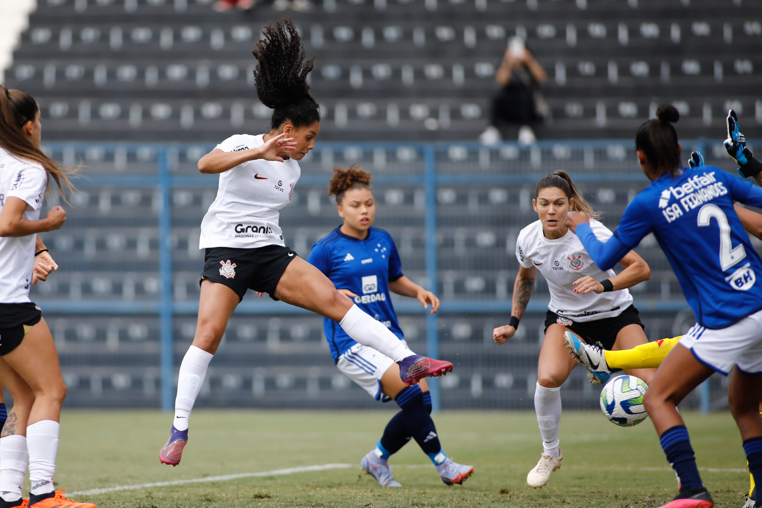 Cacau of Corinthians during the campeonato Brasileiro Feminino