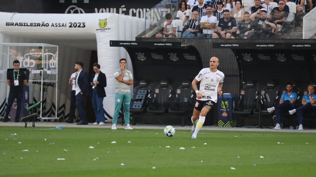 SP - Sao Paulo - 09/02/2023 - SUPERCOPA DO BRASIL FEMININA 2023,  CORINTHIANS X INTERNACIONAL - Diany Corinthians player celebrates his goal  during a match against Internacional at Arena Corinthians stadium for