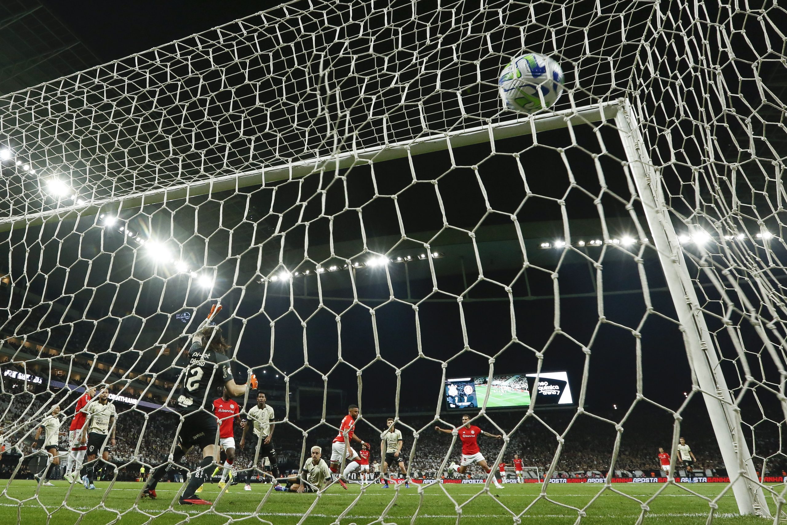 Pedro Henrique of Internacional heads the ball during the match News  Photo - Getty Images