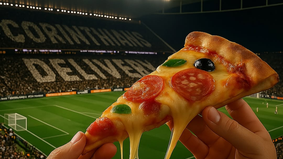 Corinthians Delivery oferece experiência com pizzas temáticas e combos personalizados para a Fiel