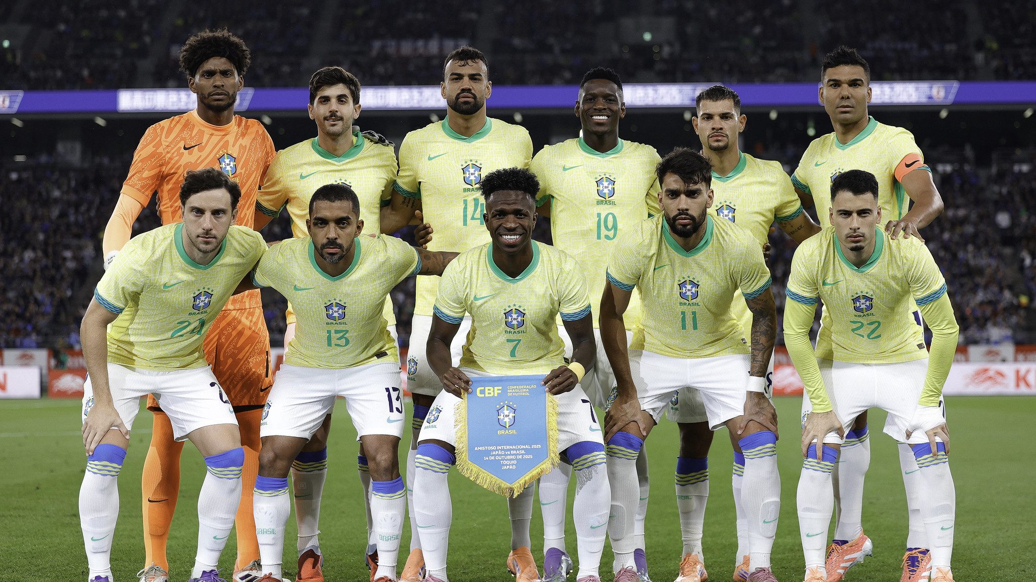 Hugo Souza estreia como titular pela Seleção Brasileira em amistoso contra o Japão