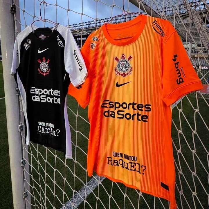 Corinthians promove ação institucional contra feminicídio durante jogo contra Santos