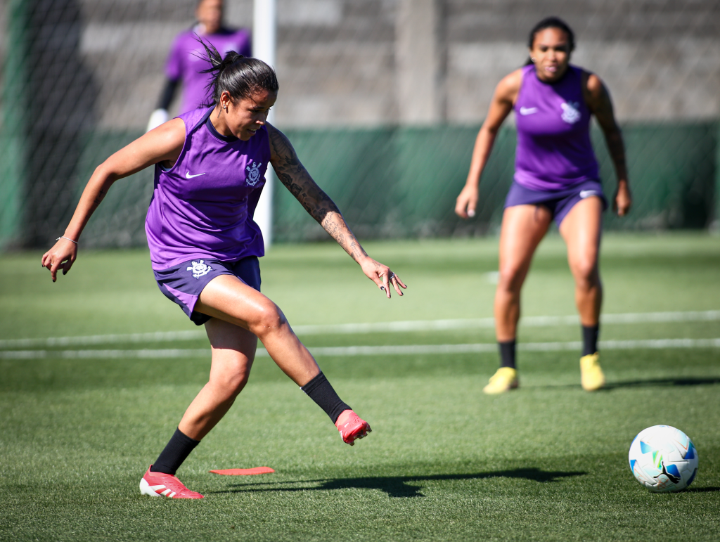 Corinthians faz primeiro treino visando a semifinal da Conmebol Libertadores Feminina
