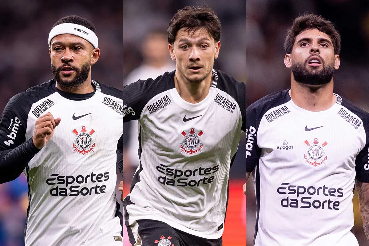 Dupla Memphis e Yuri foi mais eficaz no Corinthians que trio GYM em 2025; confira levantamento - Central do Timão
